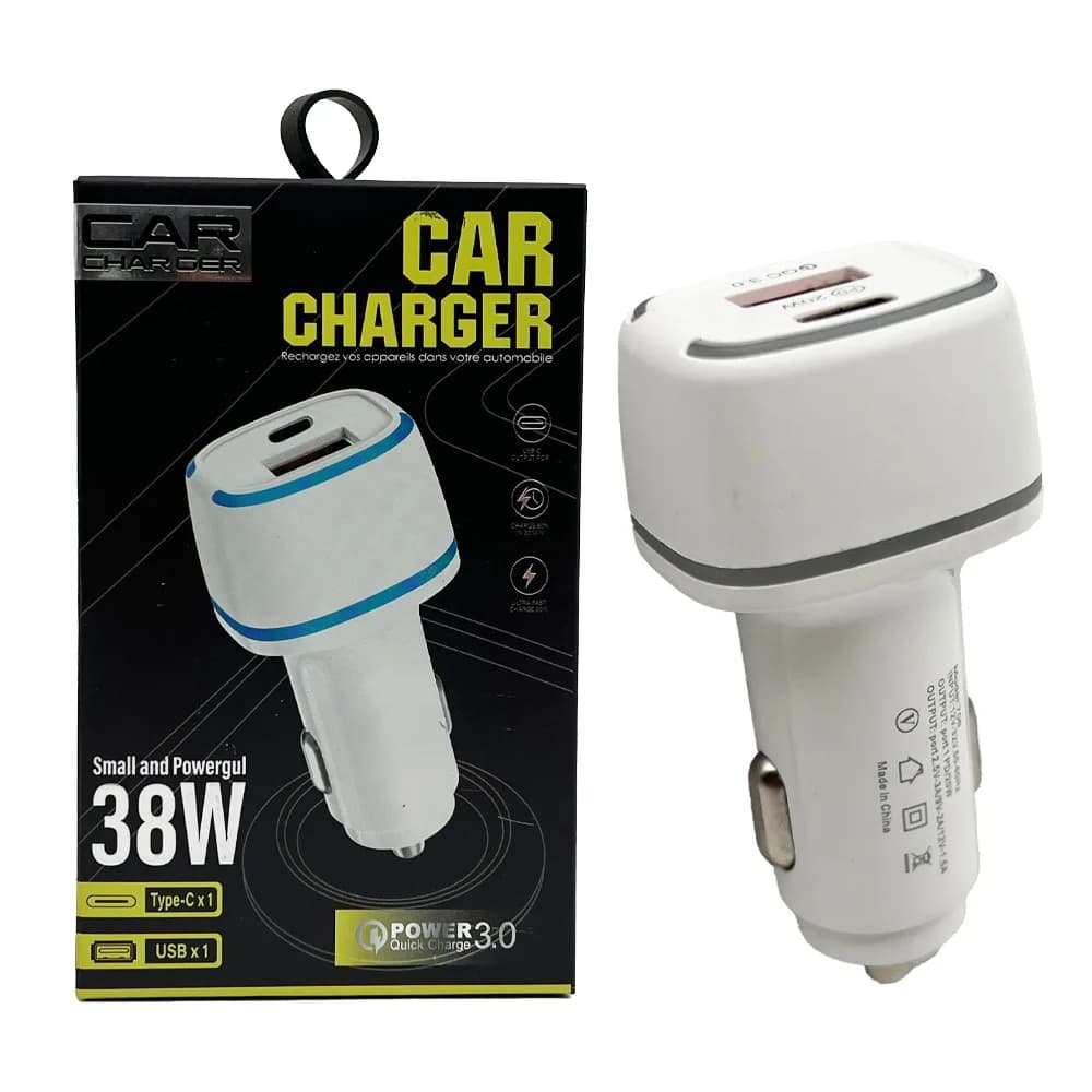 شارژر فندکی 38W PD USB-C فست مدل 706 پکدار