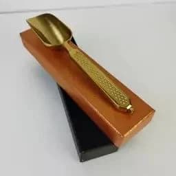 قاشق آجیل تمام فلزی طلایی ریور کد 110G