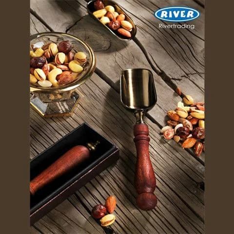 قاشق آجیل دسته چوبی ریور کد 104