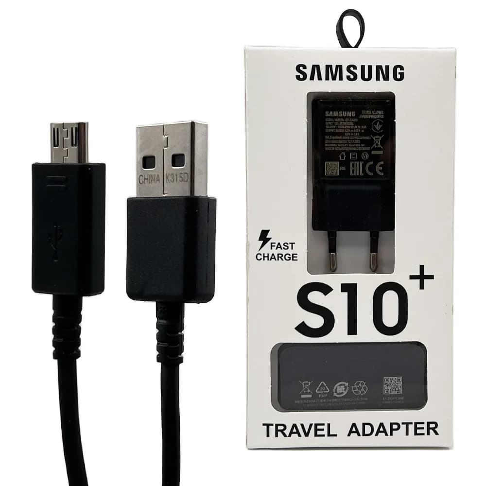 شارژر MICRO سامسونگ مدل S10 سرکارتنی