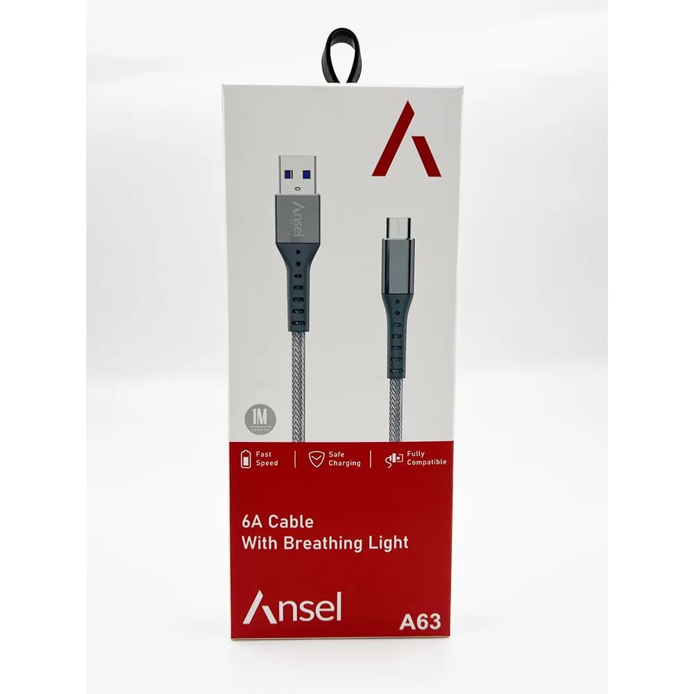کابل TYPE-C برزنتی 2.4A ANSEL مدل A63