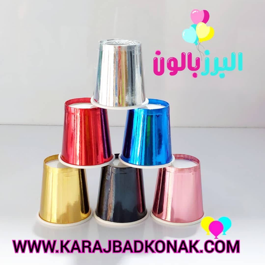 لیوان شات کاغذی متالایز