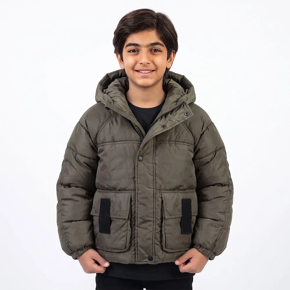 کاپشن باکسی پسرانه رنگ عدسی