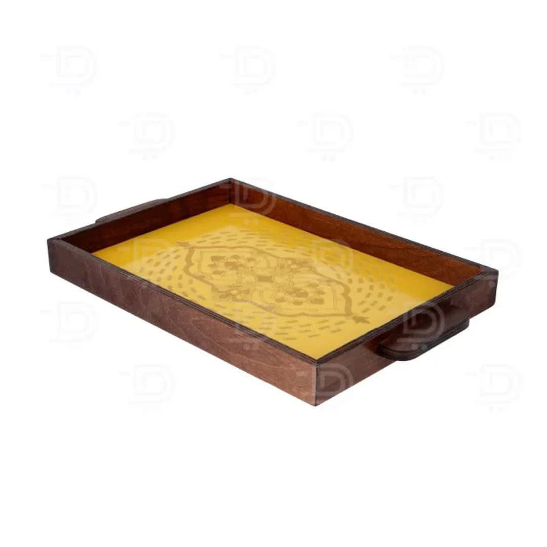 سینی چوبی فرشینه کد C رنگ میکس ریور کد 2328