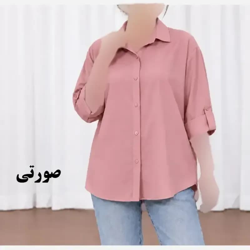 شومیز زنانه سیلک مودال آستین دکمه فری سایز چهارفصل — تصویر ۲