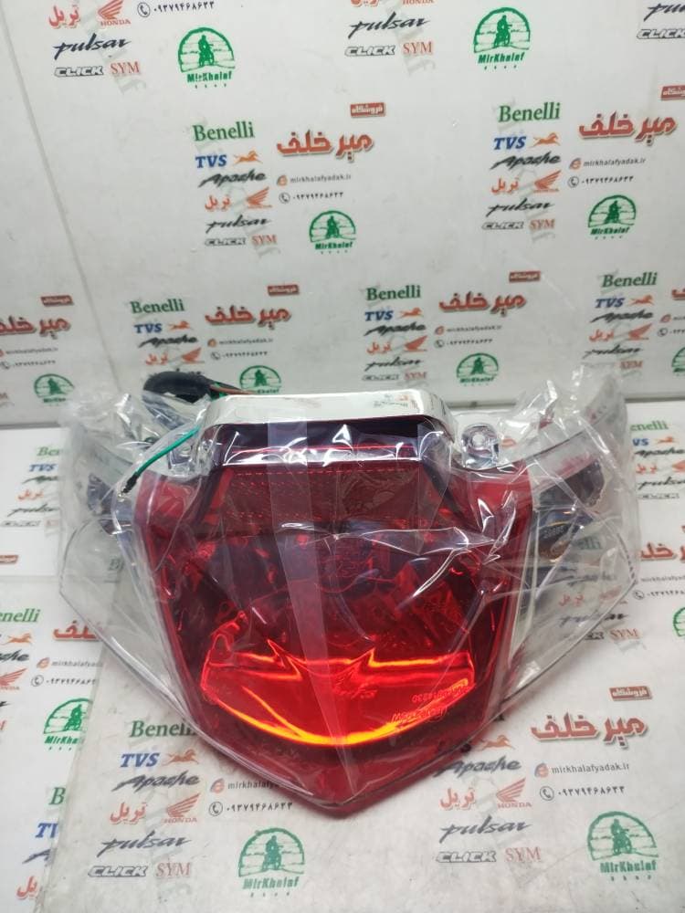 چراغ خطر عقب موتور sym گالکسی sr 200 اس ار اصلی