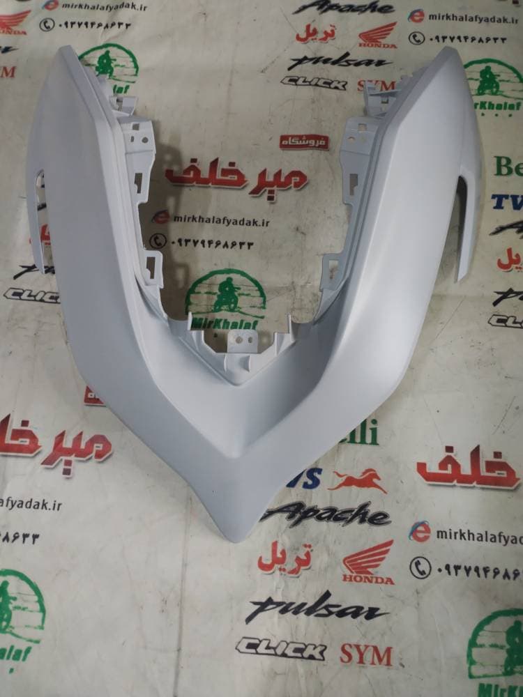 قاب (کاور فلاپ) روبوقی موتور یاماها طرح ایروکس جدید نیوفیس nvx سفید طوسی مات