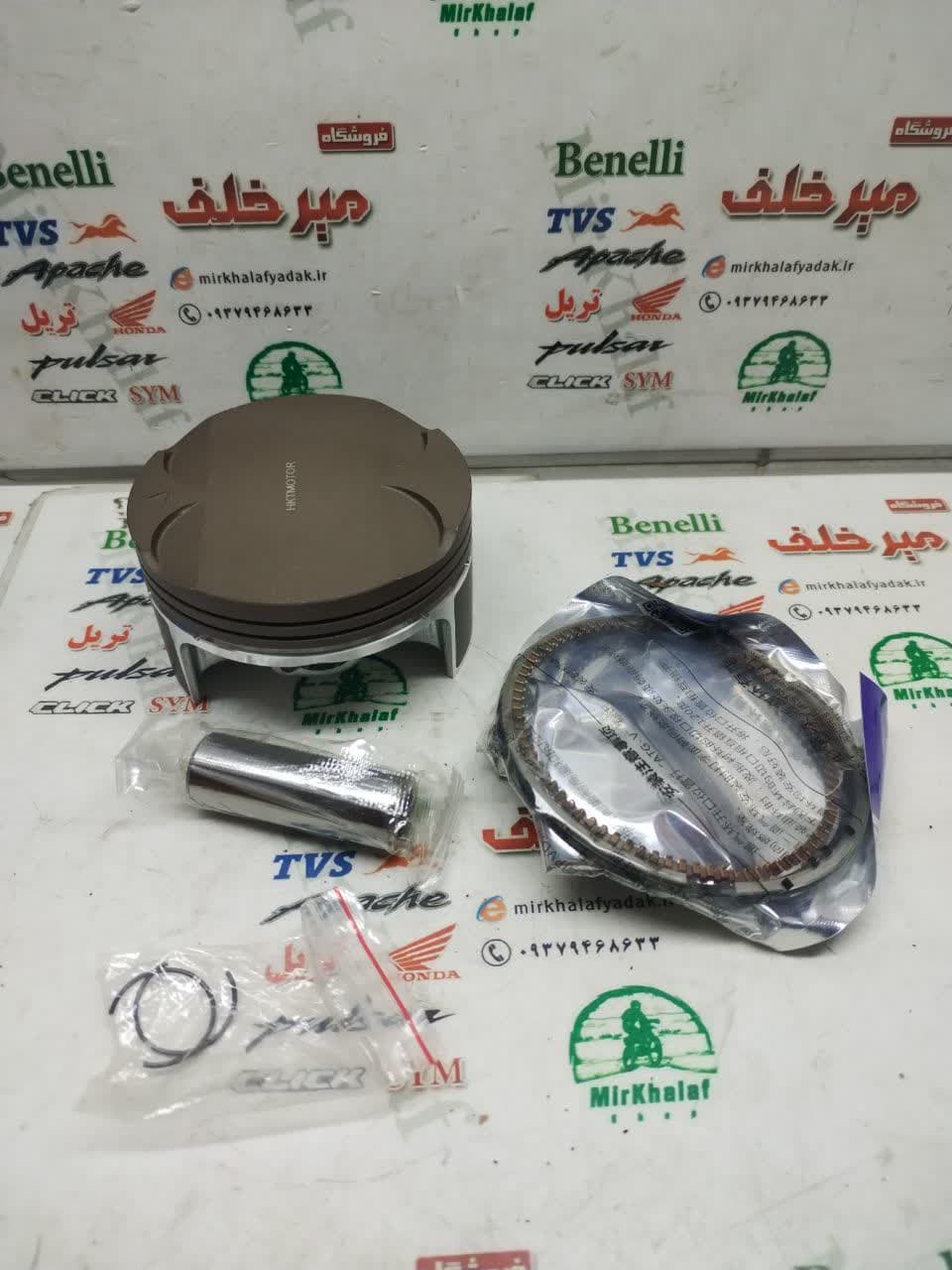 رینگ و پیستون (پستان) موتور بنلی 180 درجه 1 (شماره 0/100)