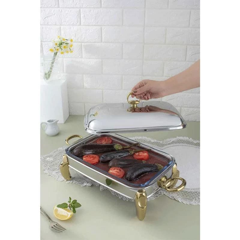 سوفله مستطیل متوسط پافیلی طلایی ریور کد WD 206G