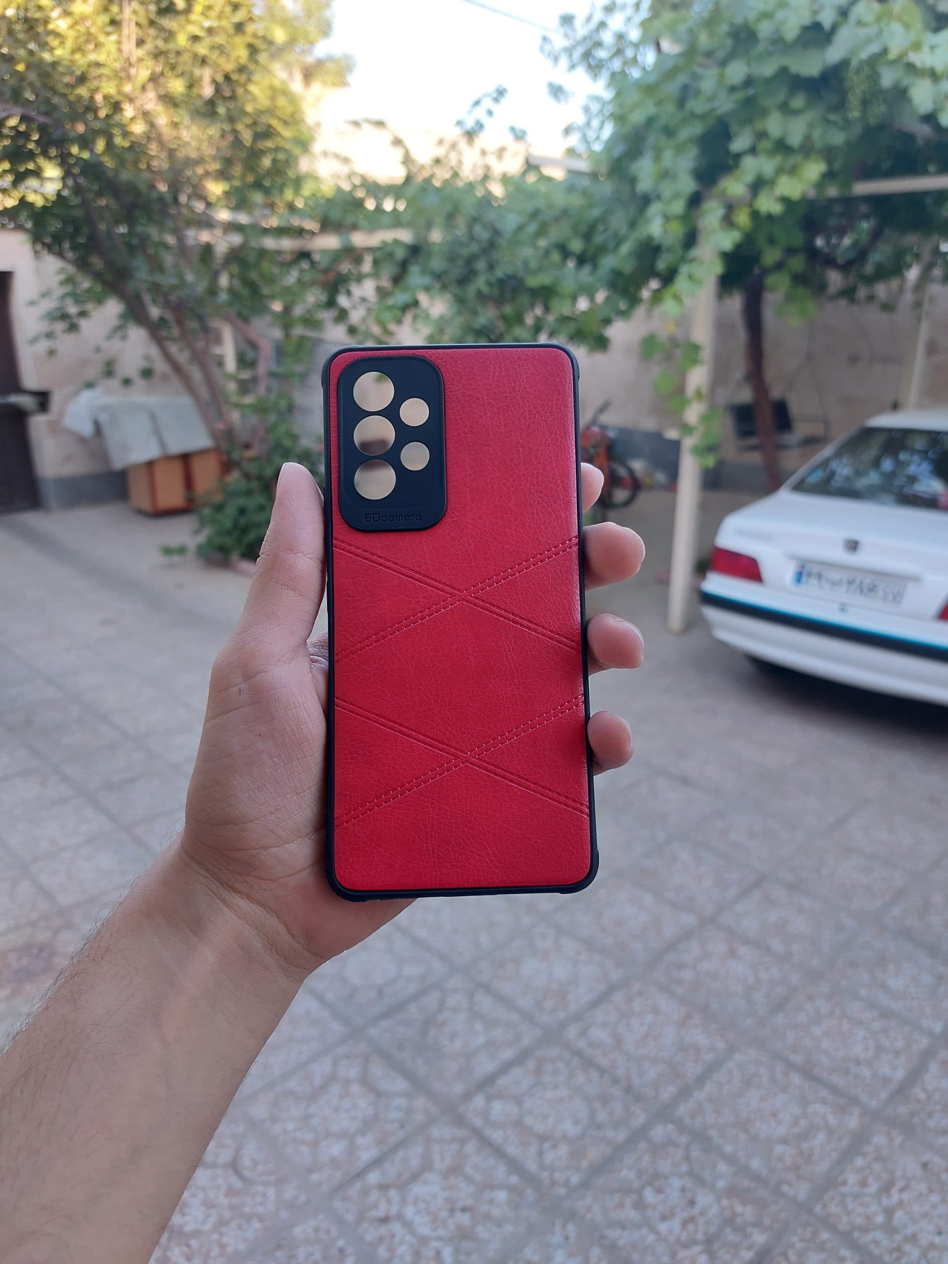 قاب گوشی پشت چرمی A53