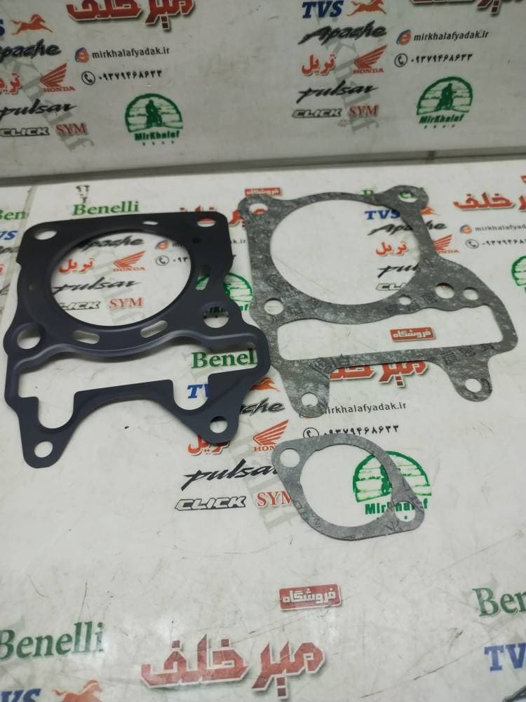 واشر سر (رو) و ته (زیر) سیلندر موتور طرح کلیک و کلیک رادیاتور دار (فلزی)