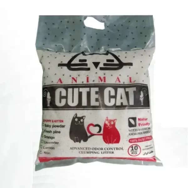 خاک بستر گربه کربن اکتیو کیوت کت وزن 10 کیلوگرم – cute cat