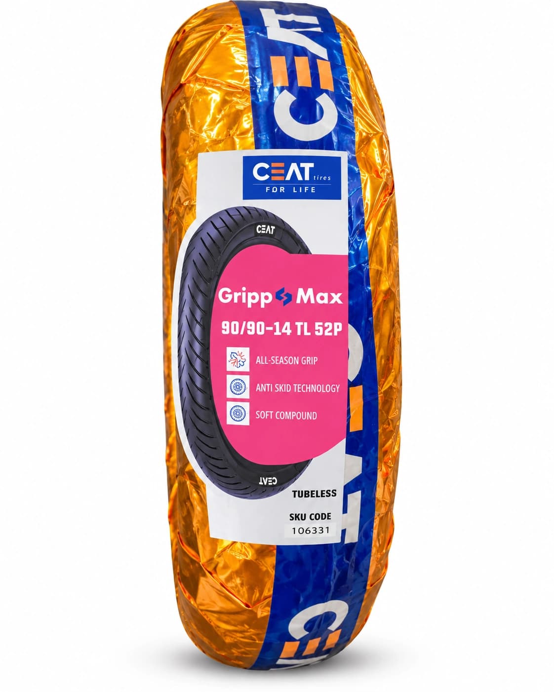 لاستیک هندی سیات CEAT سایز 90/90-14