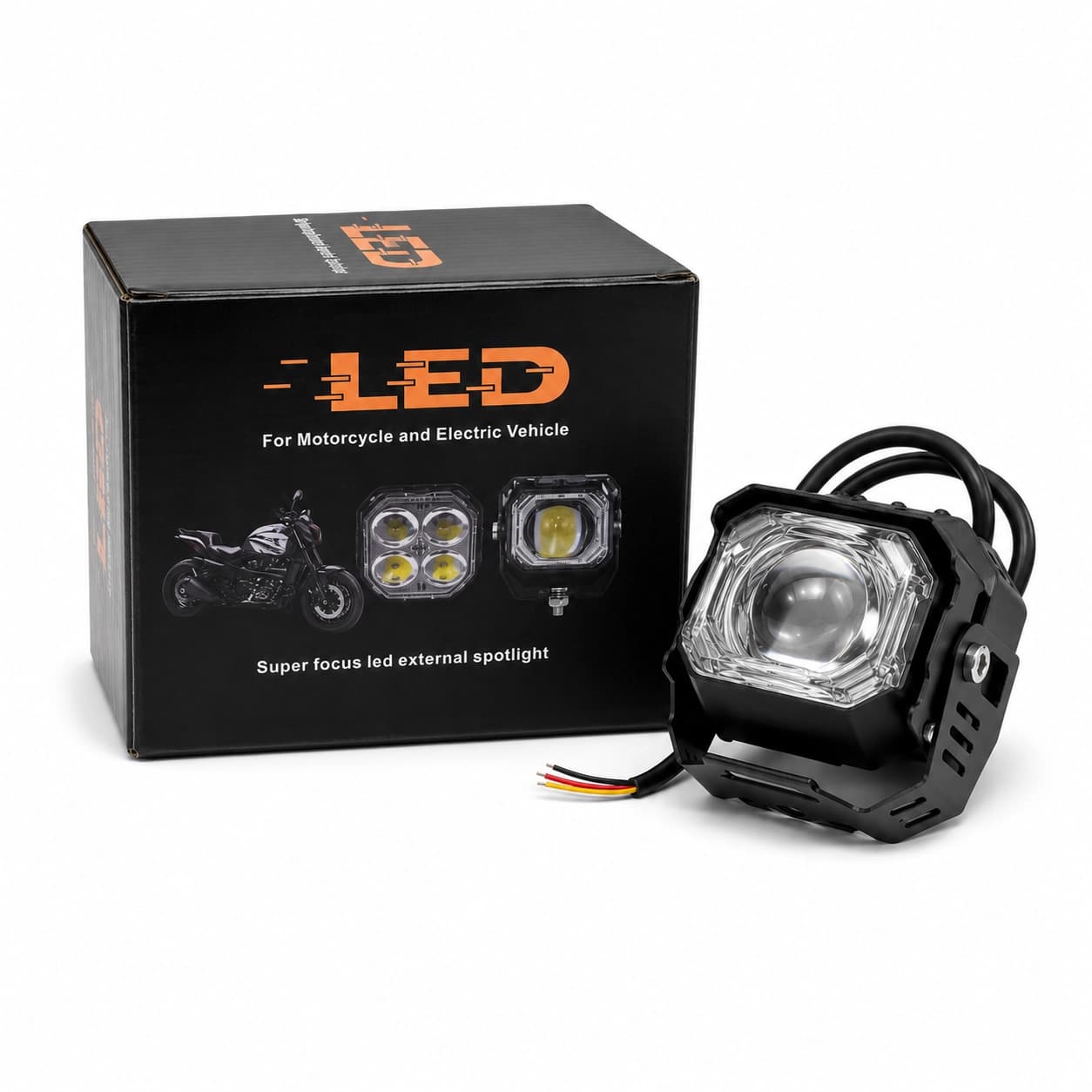 پروژکتور LED تک لنز موتور سیکلت مدل AT
