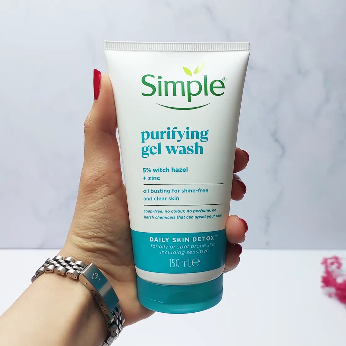 ژل شستشوی صورت سیمپل مدل Purifying پوست چرب و مختلط حجم 150 میلی لیتر