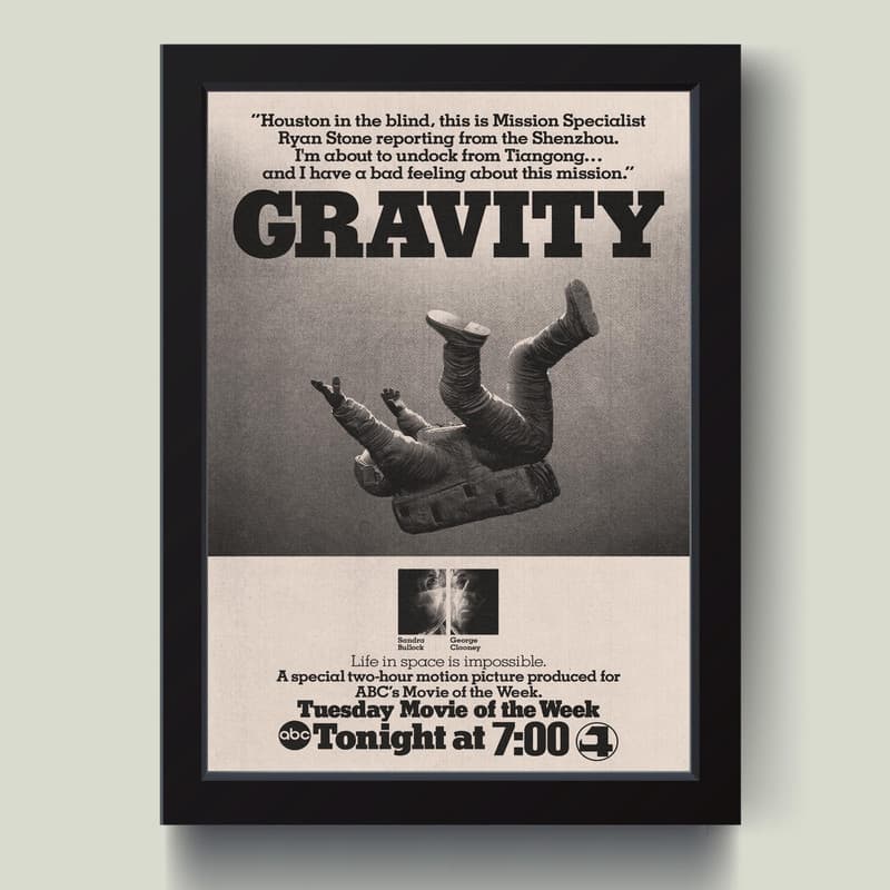 تابلو مدل تابلو مدل Gravity پوستر فیلم کد ICC-S010