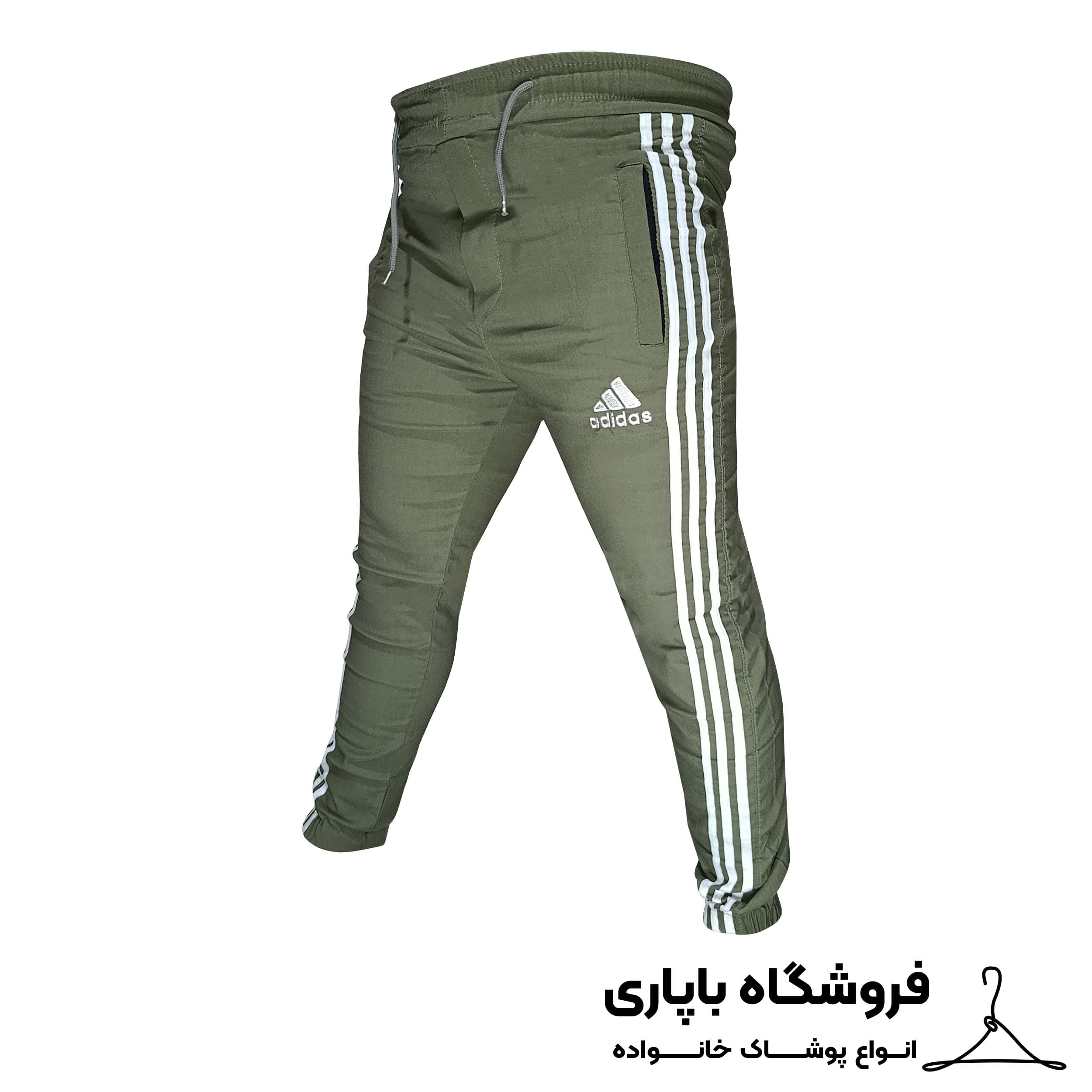 شلوار مردانه سه خط کد R-10461 رنگ سدری — تصویر ۲