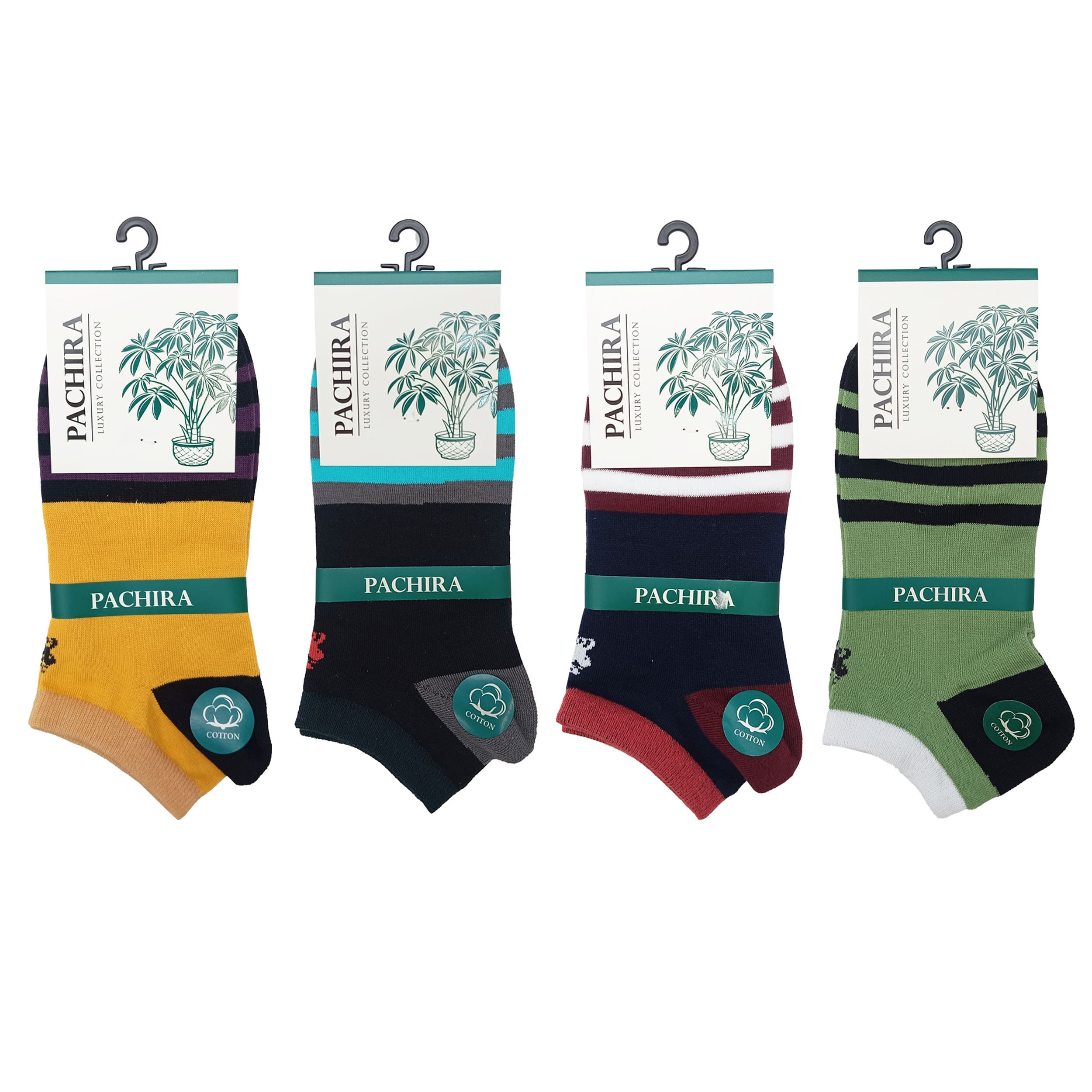 جوراب مچی مردانه پاچیرا مدل POLO کد 10426 مجموعه 4 عددی