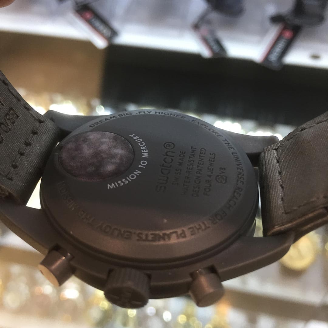 ساعت مچی مردانه و زنانه امگا سواچ مدل Mission to Mercury سه موتوره فعال — تصویر ۶