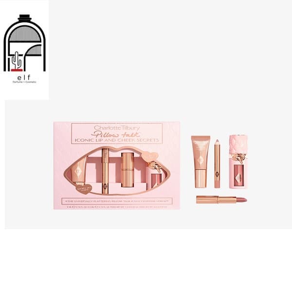 شارلوت تیلبری ست پیلوتاک آیکونیک Charlotte Tilbury Pillow Talk Iconic Lip And Cheek Secrets — تصویر ۲