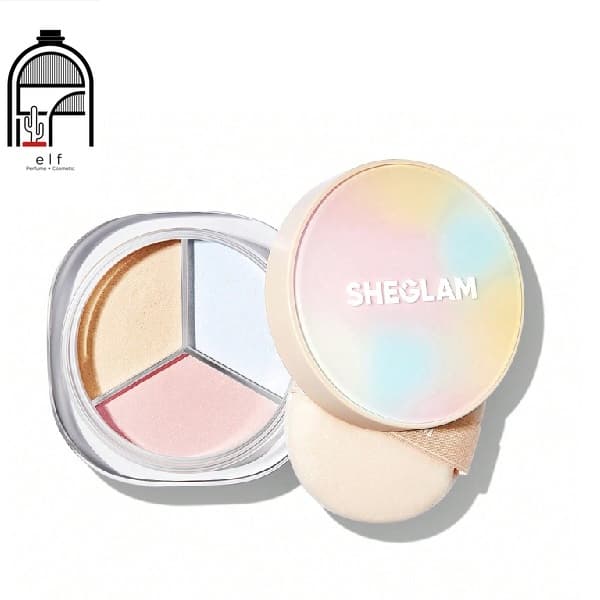 پودر فیکس سه رنگ شیگلم اورجینال – SHEGLAM 3-Color Setting Powder
