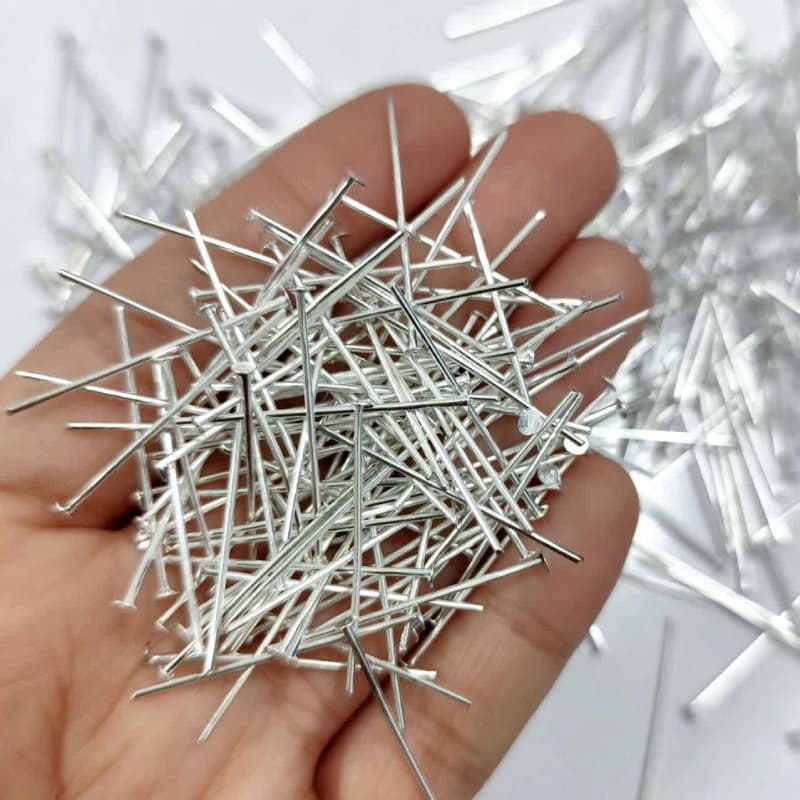 میخ ته صاف نقره ای 2.7سانت (20گرمی) عمده و جزئی