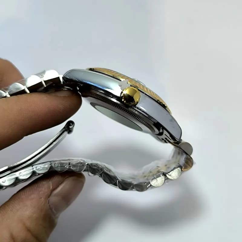 ساعت رولکس دیت جاست – کیفیت 3A – سایز Medium – تاریخ دار – 4000 — تصویر ۷