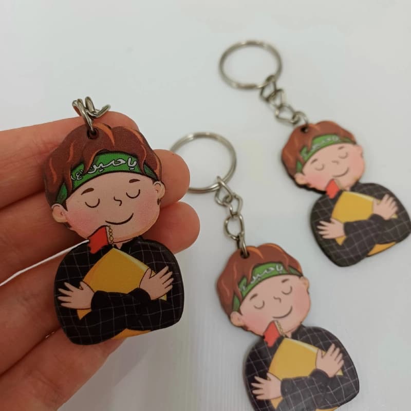 جاسوییچی و آویز پسرانه طرح یاحسین کد ۲ (۱۰عددی)