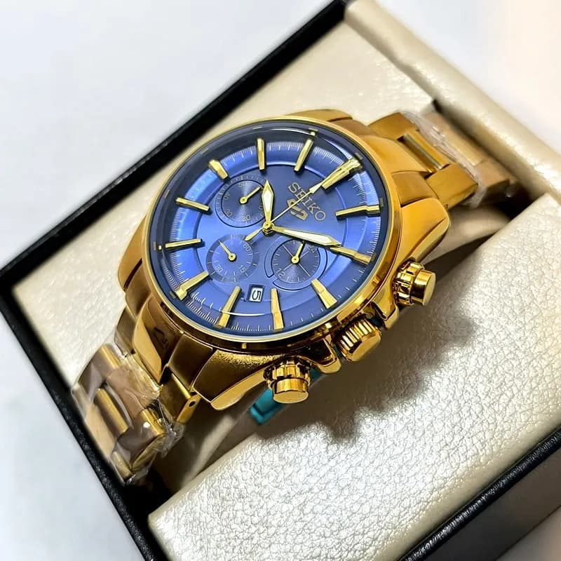 ساعت مردانه سیکو – تاریخ دار – رنگ ثابت – کرنوگراف – 108001