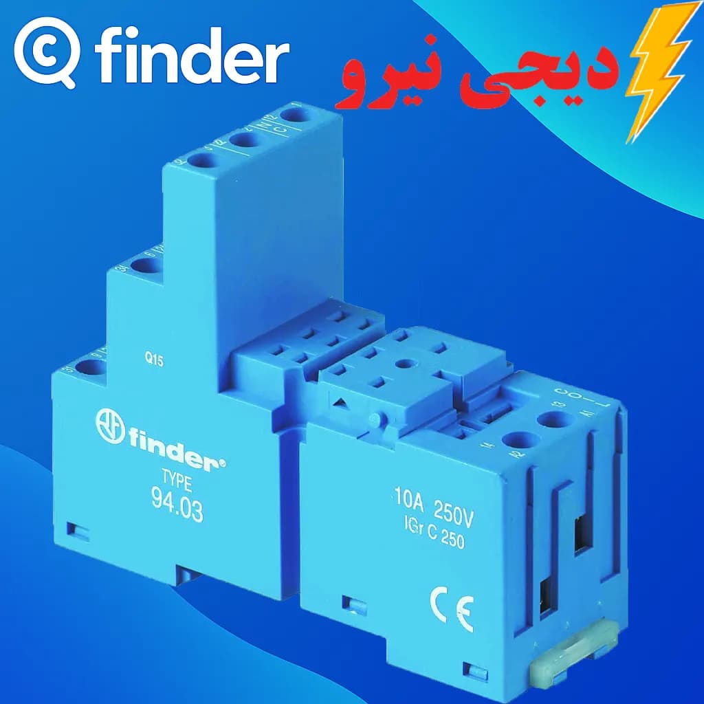 سوکت 11 پایه 9403 SMA فیندر (FINDER) نصب رله‌های سری ۵۵۳۳ — تصویر ۲