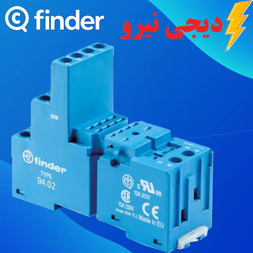 سوکت 8 پایه 9402 SMA فیندر (FINDER) نصب رلههای سری 5532 — تصویر ۲
