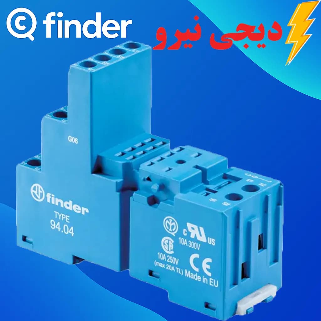 سوکت 14 پایه 9404 SMA فیندر (FINDER) نصب رلههای سری 5534 — تصویر ۲
