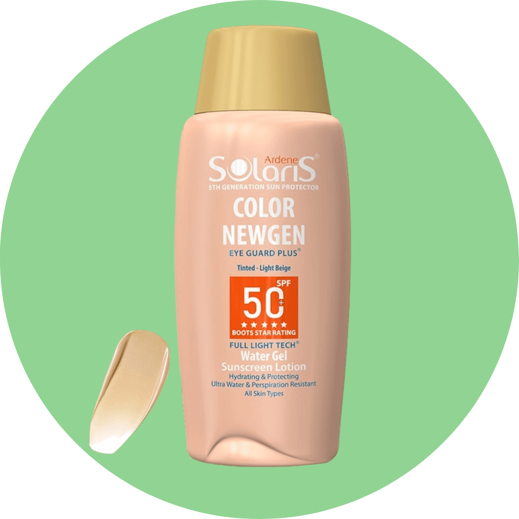 ضد آفتاب آردن سولاریس مدل کالر نیوژن +SPF 50 رنگ بژ روشن حجم 100 میل/(Light Beige)Ardene Solaris Color Newgen Sunscreen Lotion SPF 50