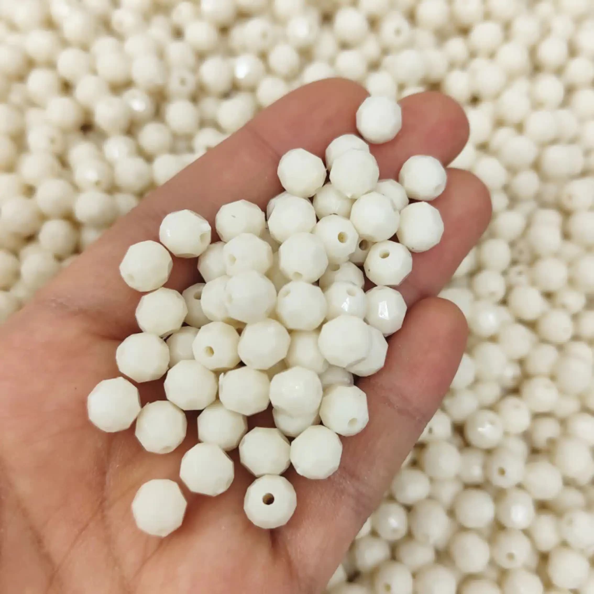 مهره رنگی ایرانی شیری زنبوری سایز 8میل(100گرمی) — تصویر ۳