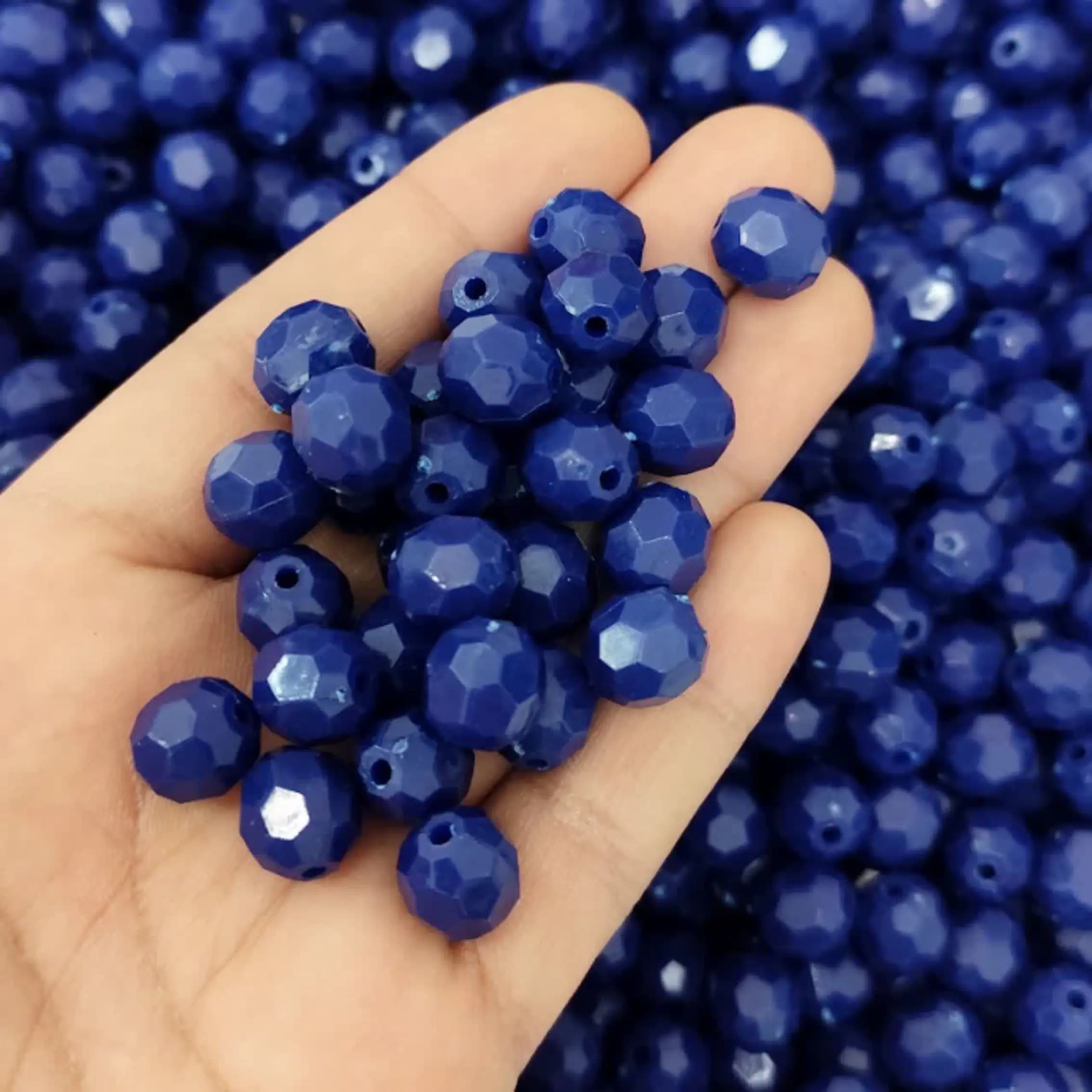 مهره رنگی ایرانی سورمه ای زنبوری سایز 10میل(100گرمی) — تصویر ۳