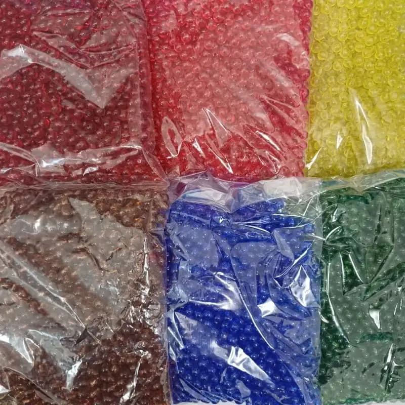 مهره رنگی ایرانی شفاف دایره 8میل(کارتن 6رنگ) عمده کارتنی