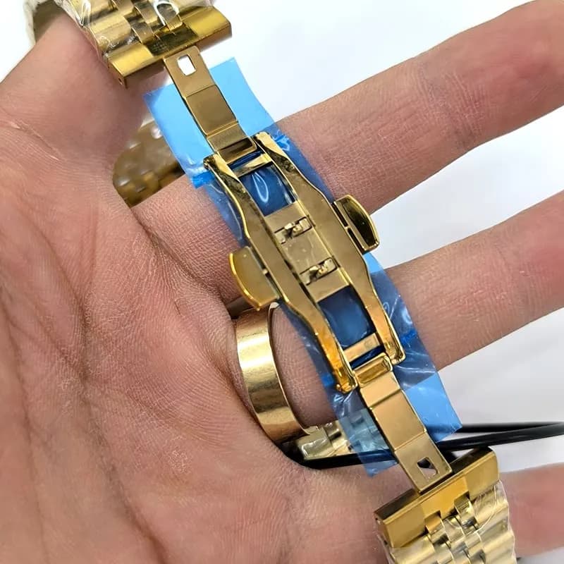 ساعت مردانه رومانسون والنتینو – موتور ژاپن – تاریخ دار – طرح سه موتور – 1523 — تصویر ۴