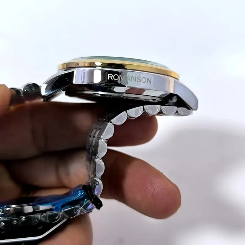 ساعت مردانه رومانسون والنتینو – موتور ژاپن – تاریخ دار – طرح سه موتور – 119001 — تصویر ۵
