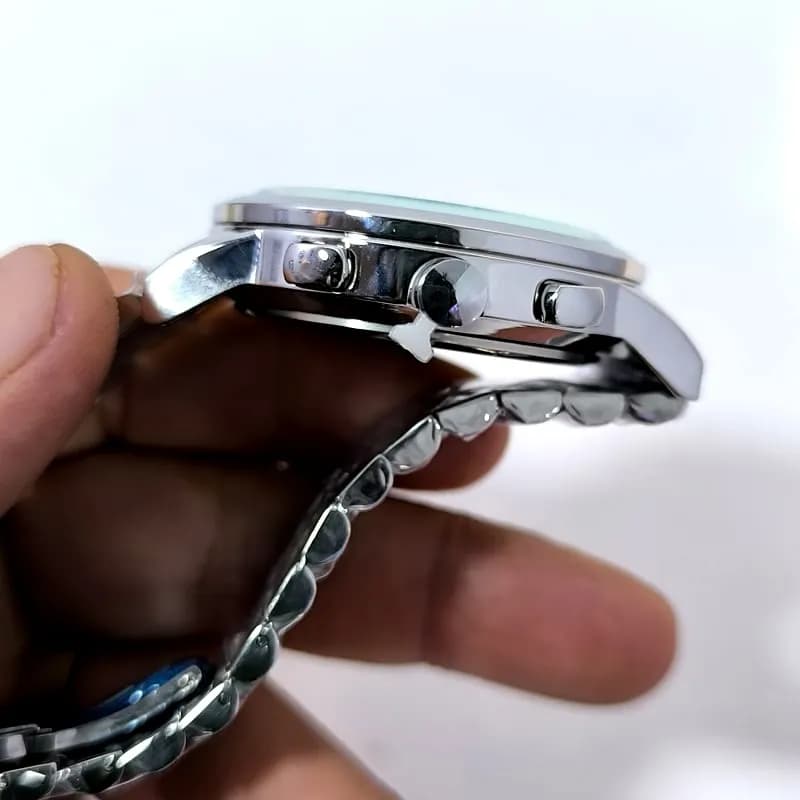 ساعت مردانه رومانسون والنتینو – موتور ژاپن – تاریخ دار – طرح سه موتور – 127101 — تصویر ۴