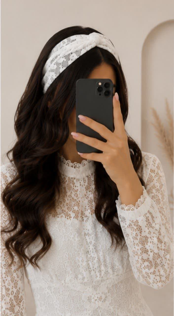 هدبند گیپور گره ای