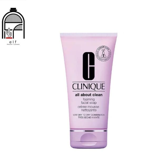 صابون شوینده فومی صورت کلینیک مدل All About Clean مخصوص پوست خشک تا مختلط