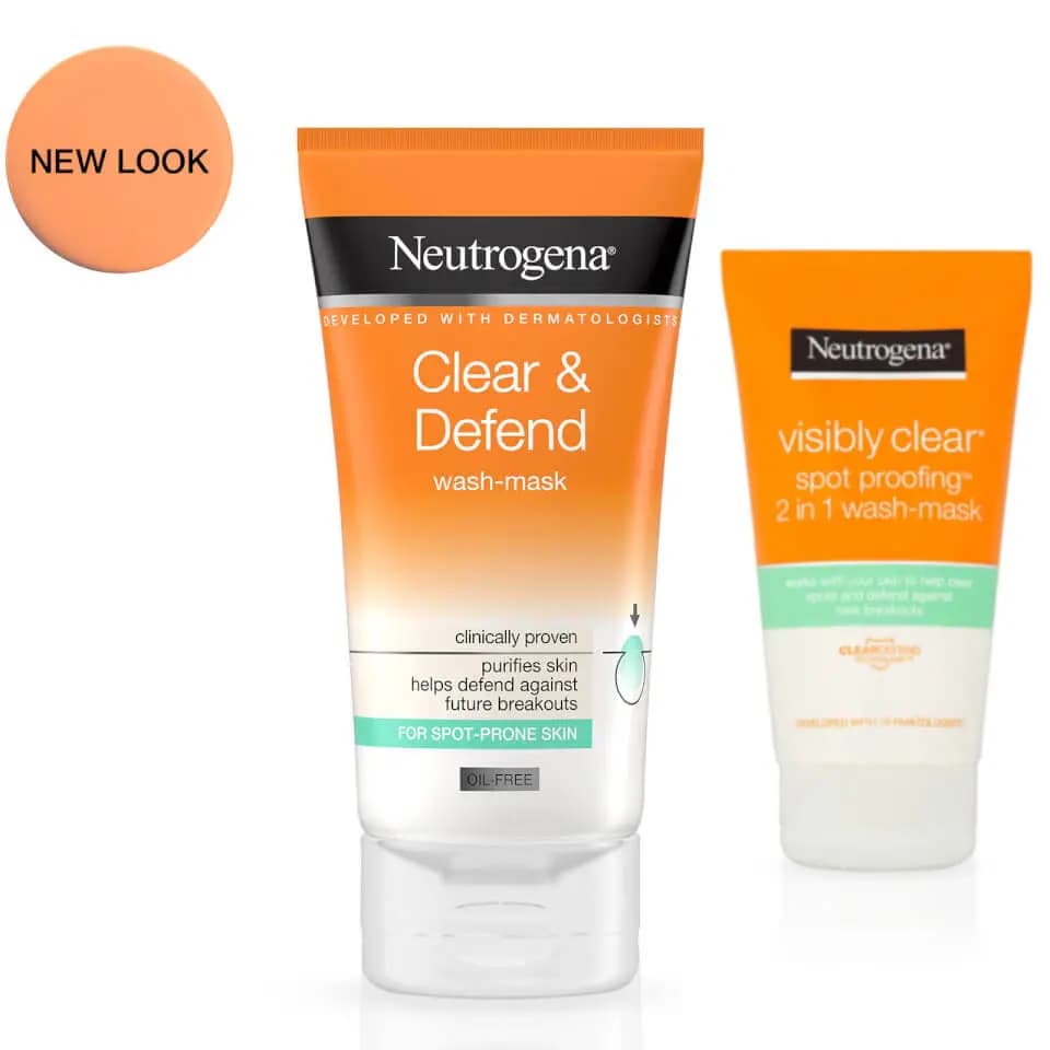ماسک و شوینده صورت نوتروژینا 150ml Claer & Defend — تصویر ۳
