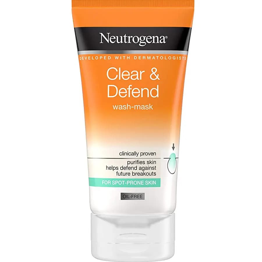 ماسک و شوینده صورت نوتروژینا 150ml Claer & Defend — تصویر ۲