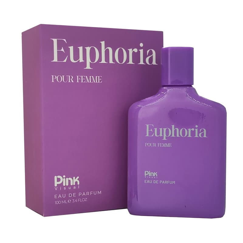 ادوپرفیوم زنانه پینک ویژوآل مدل Euphoria با رایحه گرم حجم 100 میلی‌لیتر