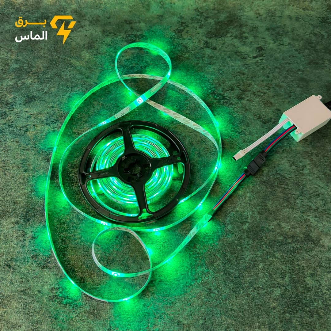 ریسه ال ای دی RGB گیمینگ 5 متری چیپ 2835 با ریموت و آداپتور / ضمانت بازگشت وجه — تصویر ۵