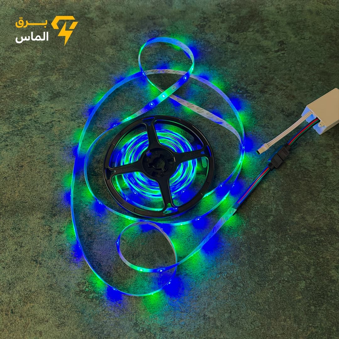 ریسه ال ای دی RGB گیمینگ 5 متری چیپ 2835 با ریموت و آداپتور / ضمانت بازگشت وجه — تصویر ۳