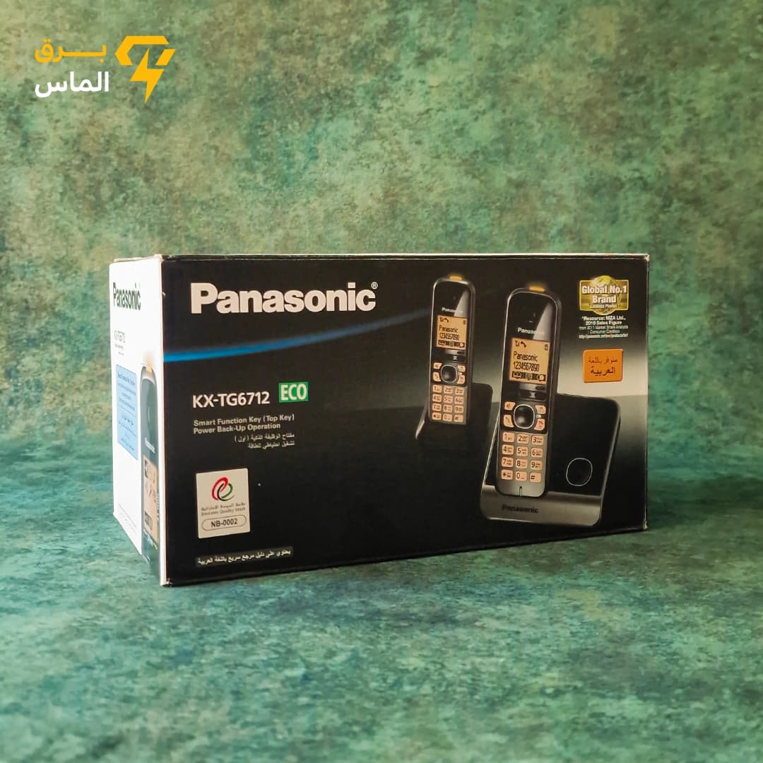6712 Panasonic تلفن بیسیم دو گوشی پاناسونیک ساخت مالزی — تصویر ۳