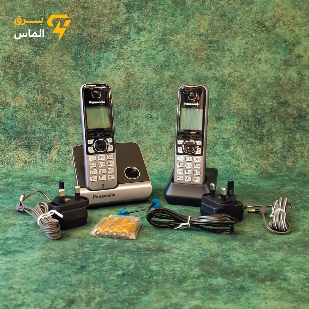 6712 Panasonic تلفن بیسیم دو گوشی پاناسونیک ساخت مالزی — تصویر ۴