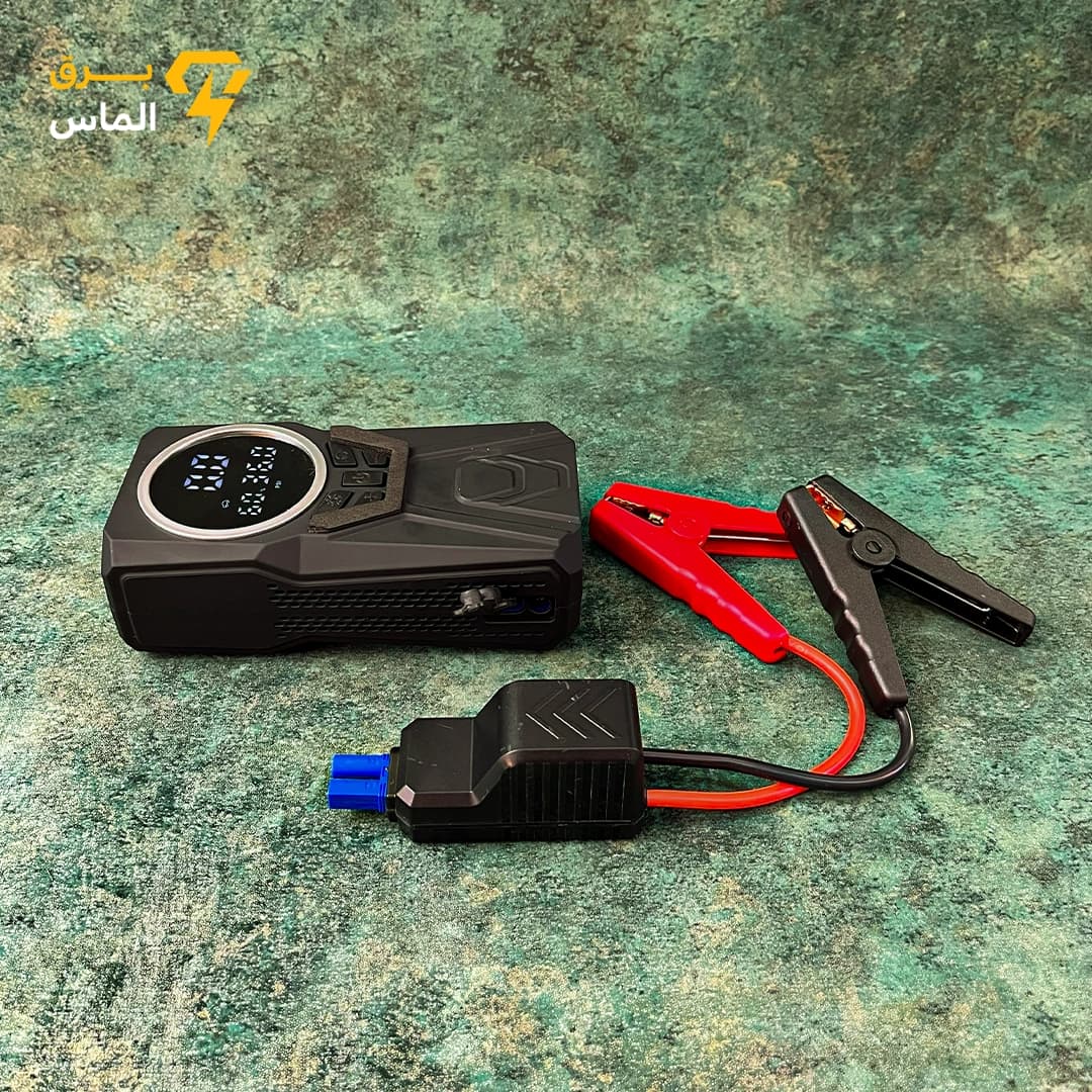 پمپ باد و جامپ استارتر چند کاره MDHL MD-1231 – باتری 8400mAh، فشار 150PSI و پاوربانک پرتابل — تصویر ۵