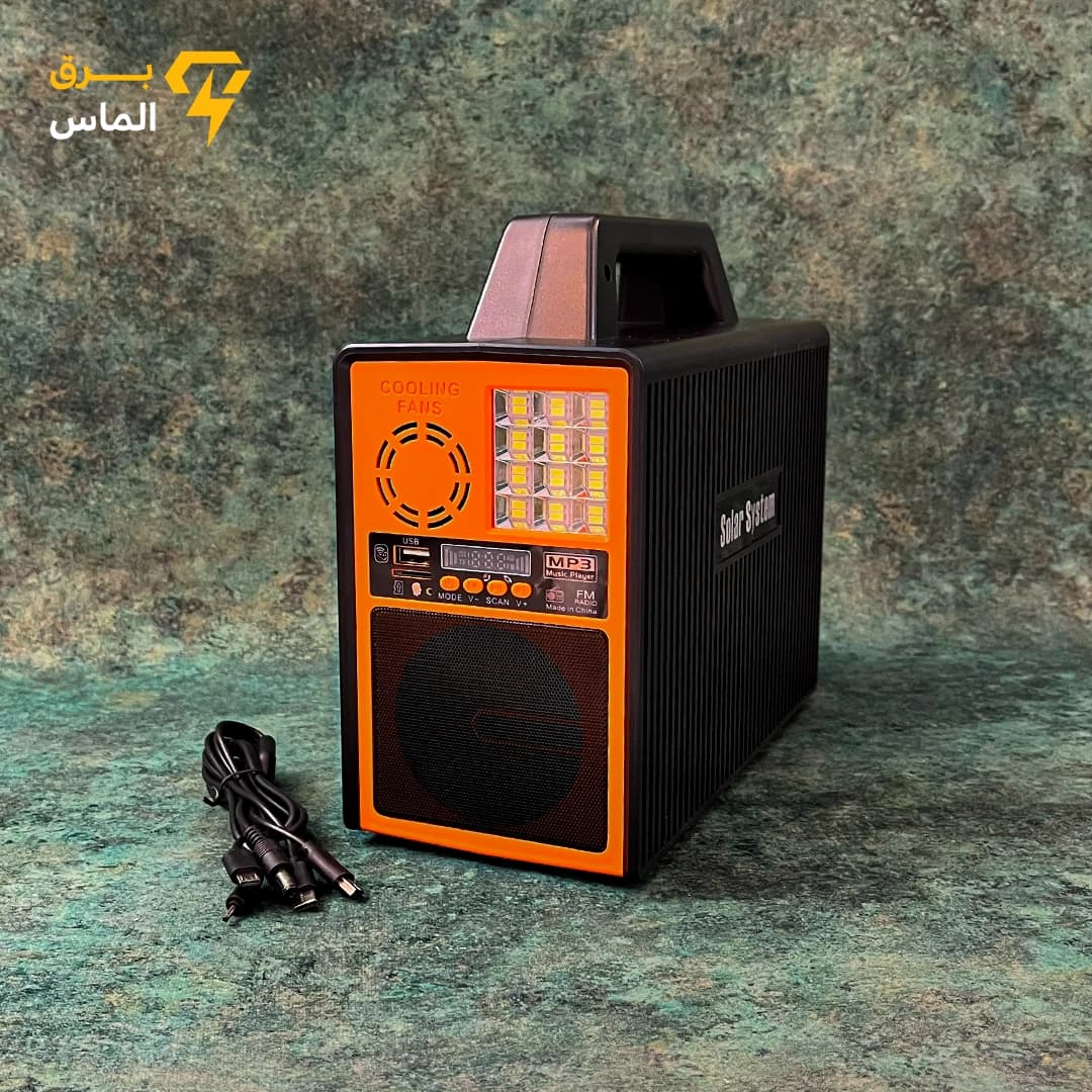 پاور استیشن خورشیدی 150 وات واقعی (یو پی اس-UPS) قدرتمند و اسپیکردار LM-9152 | Solar System — تصویر ۵